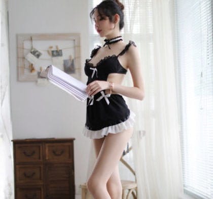 Sexy Nurse Maid Uniform Lingerie Set| Nurse Lingerie| Maid Lingerie| Anime Cosplay| Costume| Babydoll| Gift For Her