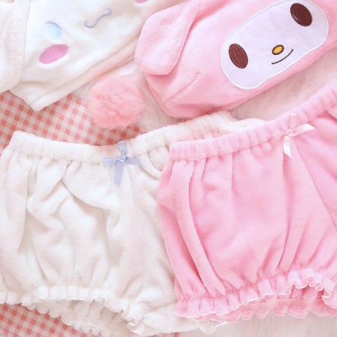 Pink Cinnamoroll Velvet Pajamas Set