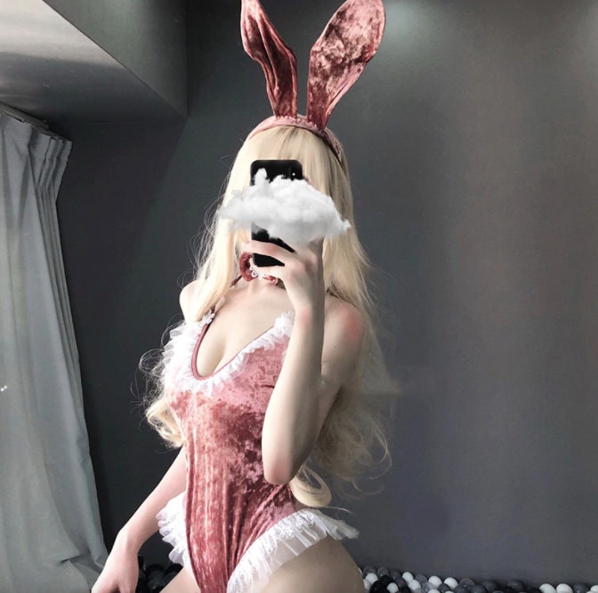 Sexy Velvet Bunny Cosplay Costume