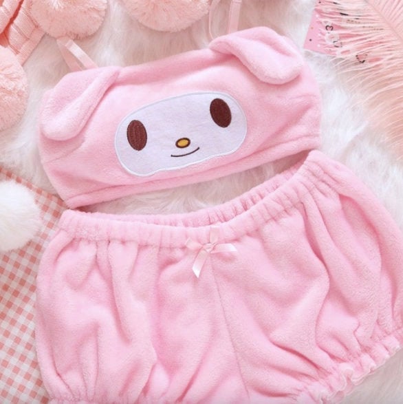 Pink Cinnamoroll Velvet Pajamas Set