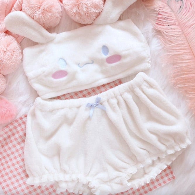 Pink Cinnamoroll Velvet Pajamas Set