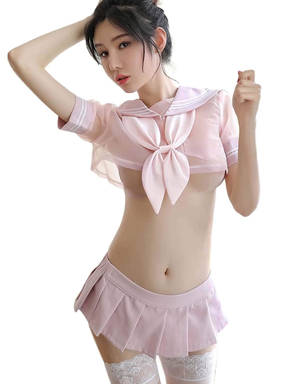 Sexy School Girl Cosplay Costume