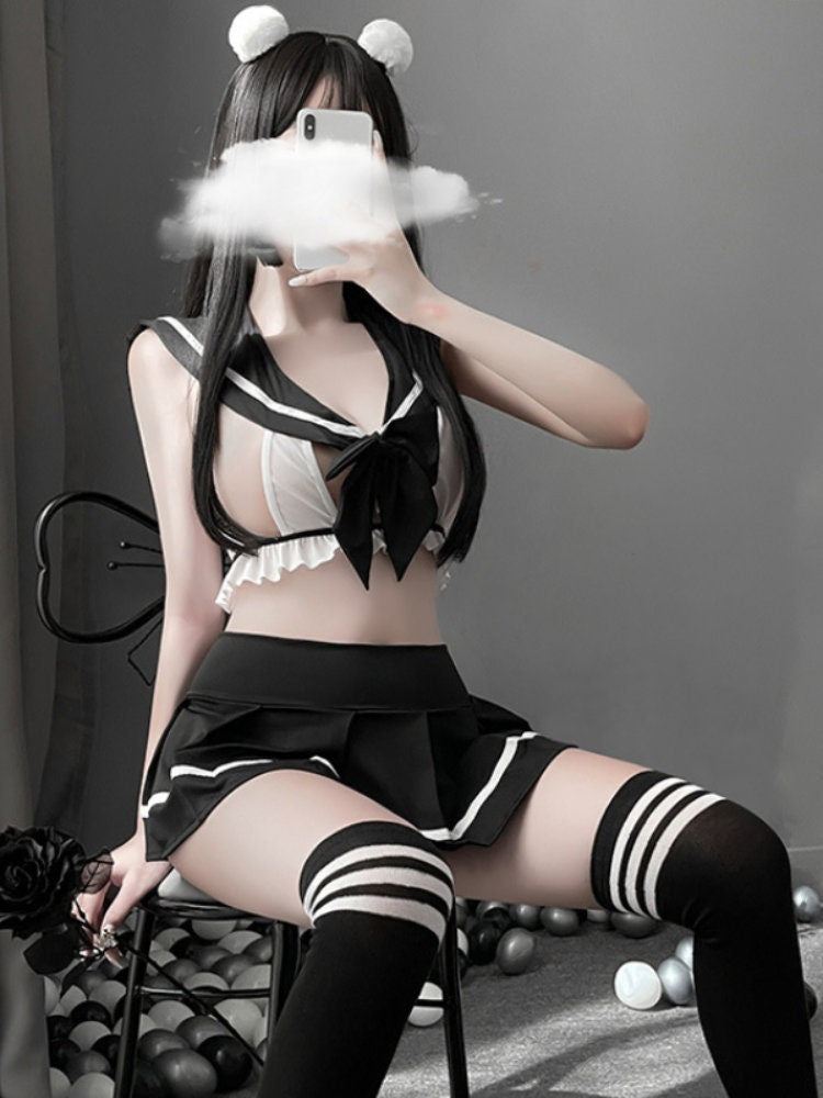 Anime School Girl Cosplay Lingerie